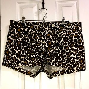 J Crew Factory 3.5in Animal Print Shorts || Size 6